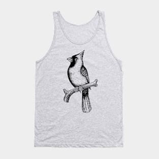 Red Cardinal bird Tank Top